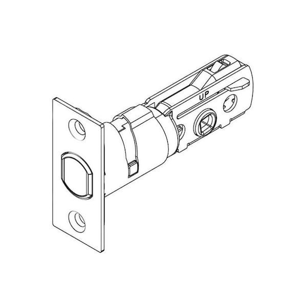 Adjustable Square Deadbolt Latch Iron Black Finish